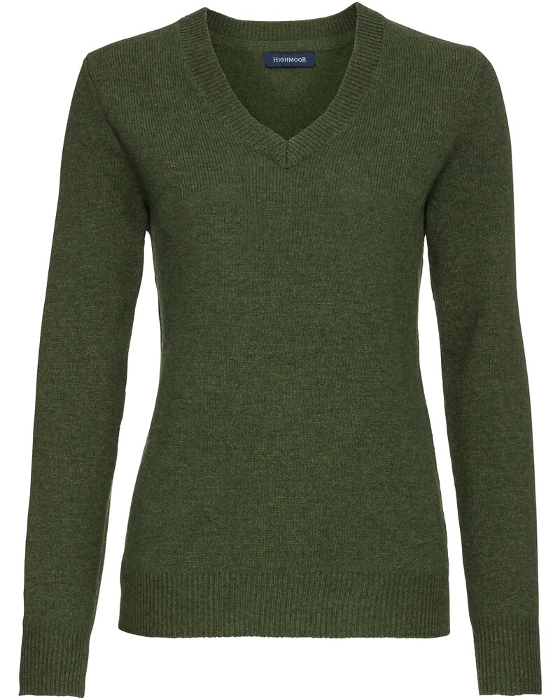 V-Pullover aus Lambswool