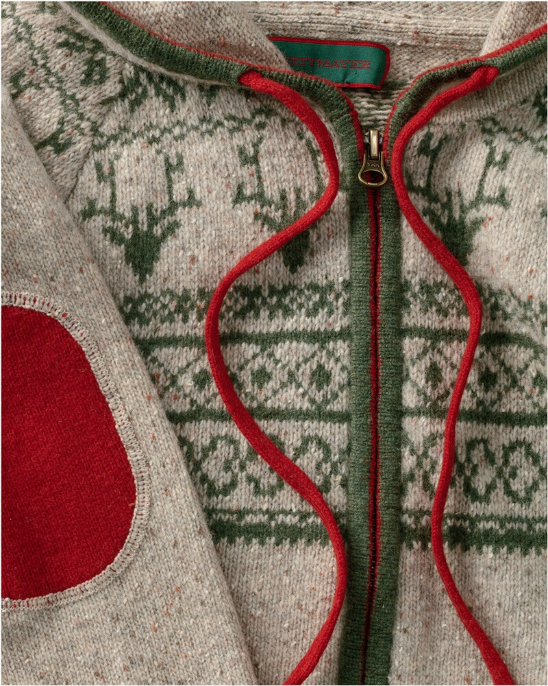 Jacquard-Zipp-Strickjacke, REITMAYER