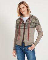 Jacquard-Zipp-Strickjacke, REITMAYER