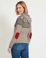 Jacquard-Zipp-Strickjacke, REITMAYER