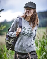 Pullover mit Jagdhund, Brigitte von Schönfels