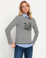 Pullover mit Jagdhund, Brigitte von Schönfels