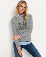 Pullover mit Jagdhund, Brigitte von Schönfels