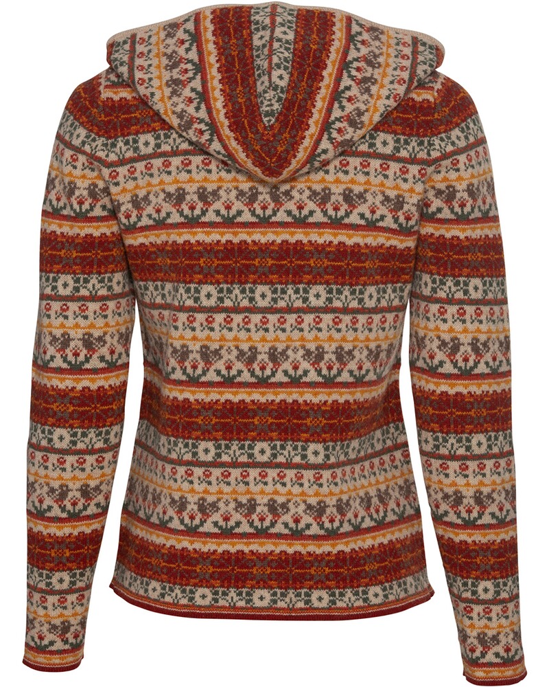 Jacquard-Strickjacke mit Kapuze, Luis Steindl