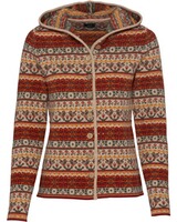 Jacquard-Strickjacke mit Kapuze, Luis Steindl