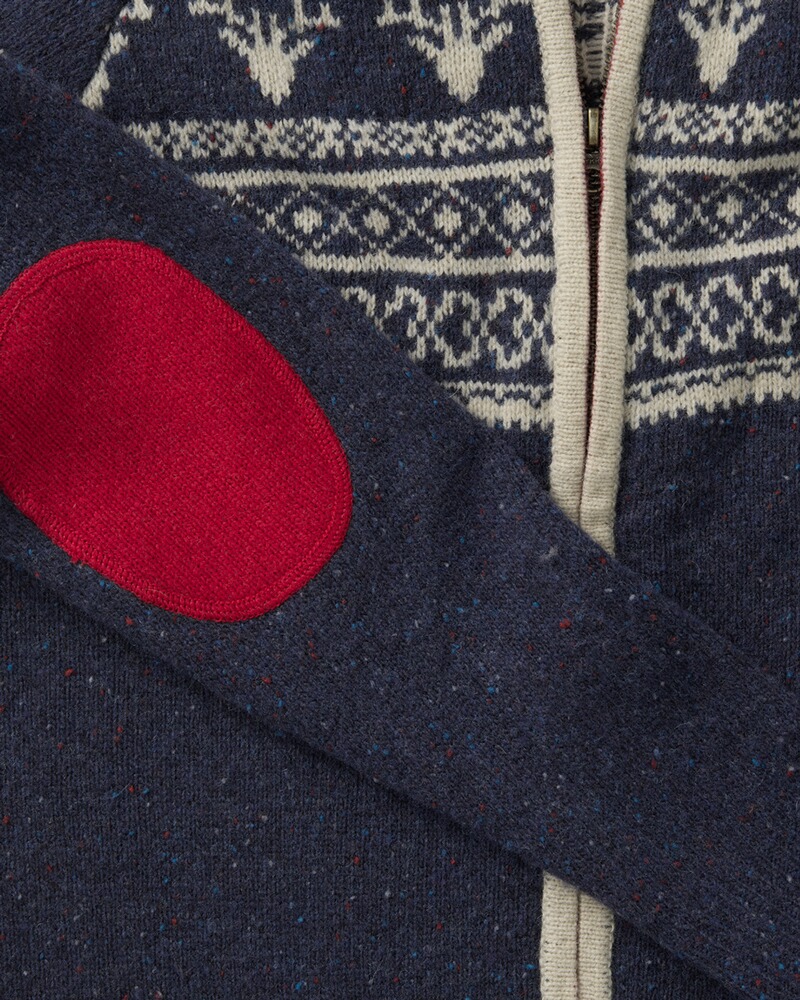 Jacquard-Zipp-Strickjacke, REITMAYER