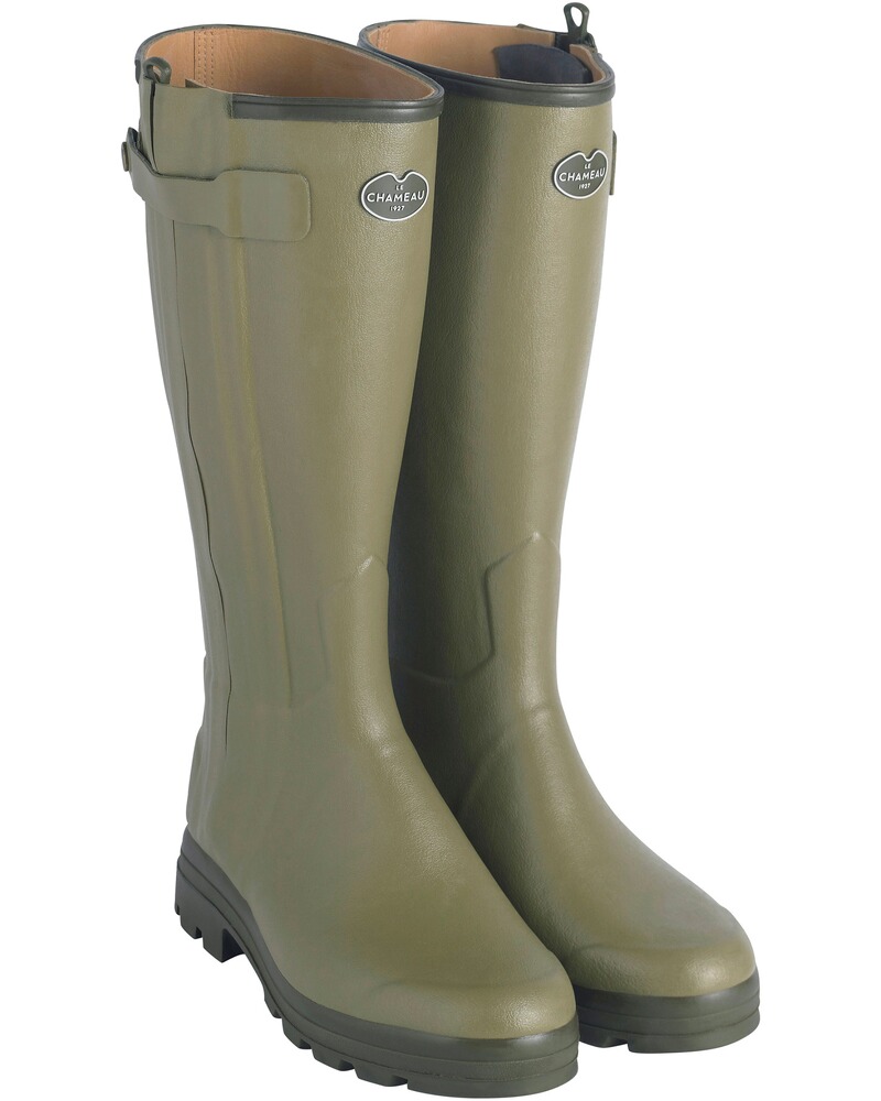 Damen Gummistiefel Chasseur Cuir