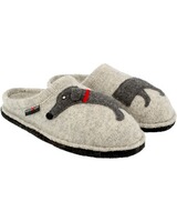Walk-Pantoffel mit Applikation, Haflinger