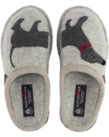 Walk-Pantoffel mit Applikation, Haflinger