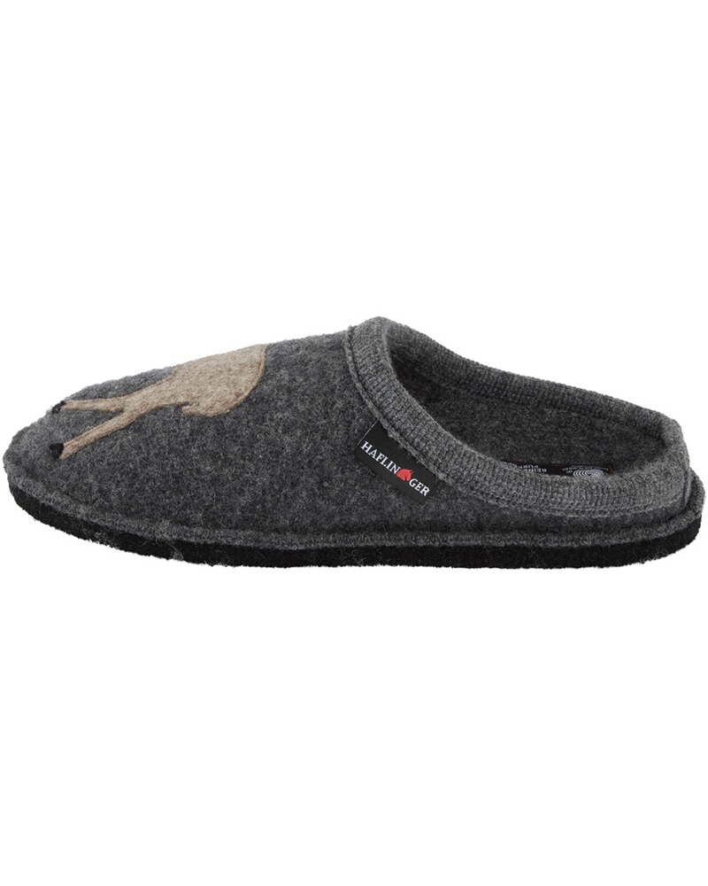 Walk-Pantoffel mit Applikation, Haflinger
