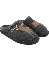 Walk-Pantoffel mit Applikation, Haflinger