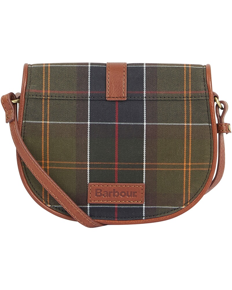 Leder Saddlebag Katrine Tartan, Barbour
