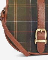 Leder Saddlebag Katrine Tartan, Barbour