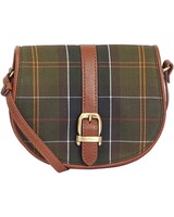 Leder Saddlebag Katrine Tartan, Barbour
