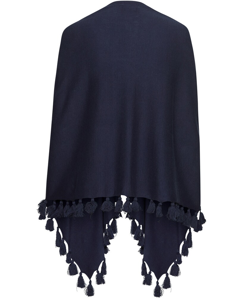 Poncho mit Bommeln, Luise Steiner