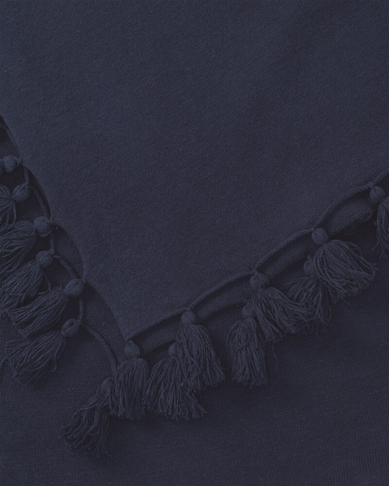 Poncho mit Bommeln, Luise Steiner