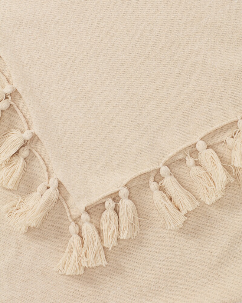 Poncho mit Bommeln, Luise Steiner