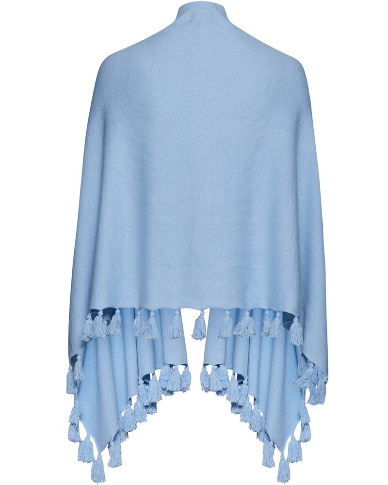 Poncho mit Bommeln, Luise Steiner