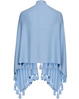 Poncho mit Bommeln, Luise Steiner