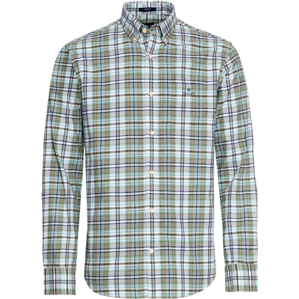 Gant Karohemd Shop FRANKONIA - (Grün/Blau/Weiss) - Hemden Bekleidung Mode Online | - Herrenmode 