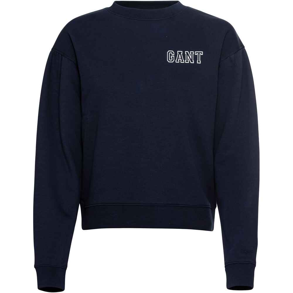 Gant Sweatshirt mit Puffärmel (Evening | - Bekleidung FRANKONIA Online Mode - Shop & Shirts Damenmode - - Blue) Sweats