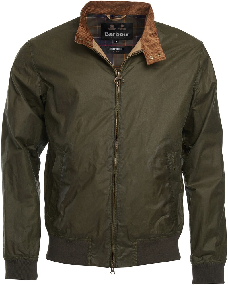 Barbour Wachsblouson Lightweight Royston Oliv Jacken Mantel Bekleidung Herrenmode Mode Online Shop Frankonia