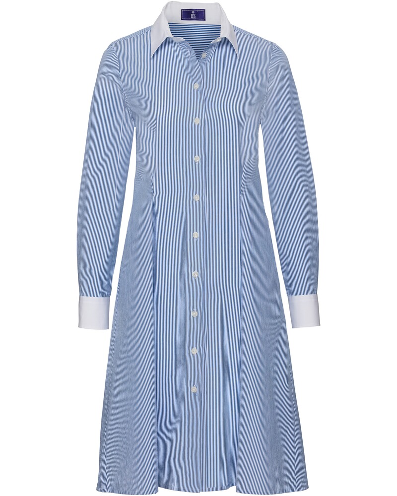 Brigitte Von Schonfels Hemdblusenkleid Blau Weiss Kleider Bekleidung Damenmode Mode Online Shop Frankonia