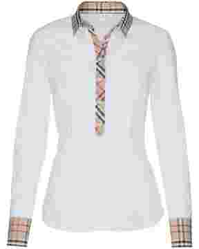 Langarm-Bluse mit Karobesatz, Seidensticker
