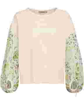 Sweatshirt mit floralen Ballonärmeln, VON & ZU